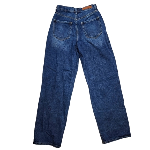 Cello Button Fly Hi Rise Wide Leg Distressed Blue Jeans Size 3 - Picture 2 of 5